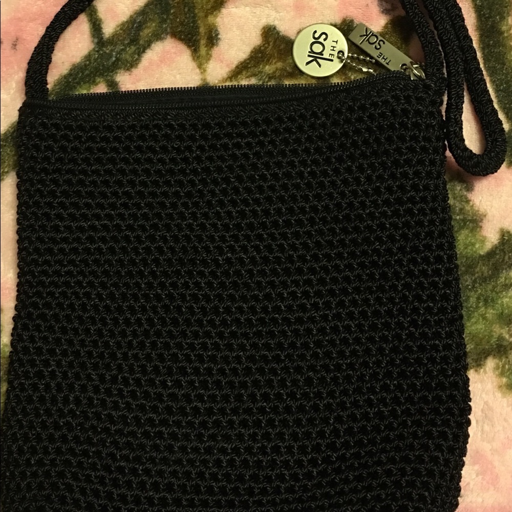 The Sak crochet purse Euc in black